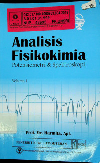 Analisis Fisikokimia : Potensiometri & Spektroskopi, Volume I