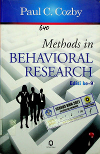 Methods in BEHAVIORAL RESEARCH, Edisi ke-9