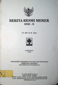 BERITA RESMI MEREK SERI- B No.393/X/B-2004