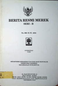 BERITA RESMI MEREK SERI- B No.395/X/B-2004