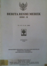 BERITA RESMI MEREK SERI- B No. 452/X/B-2004