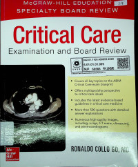 Critical Care Examination and Board Review