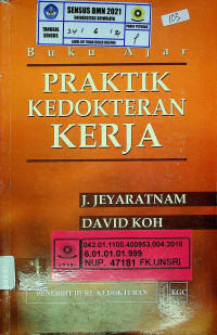 Buku Ajar PRAKTIK KEDOKTERAN KERJA
