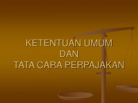 Ketentuan umum dan tata cara perpajakan