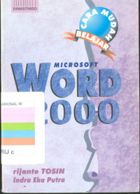 CARA MUDAH BELAJAR : MICROSOFT WORD 2000.