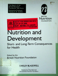 Nutrition and Development : Short- and Long-Term Consequences for Health