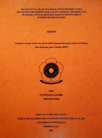 Image of SELEKTIVITAS IKAN GULAMAH (OTOLITHOIDES PAMA) DAN (PANNA MICRODON) PADA ALAT TANGKAP TRAMMEL NET DI MUARA SUNGAI MUSI KECAMATAN BANYUASIN II KABUPATEN BANYUASIN